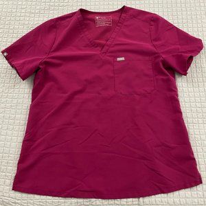 FIGS women's Dark Magenta Catarina™ - One-Pocket Scrub Top - XL / Dark Magenta